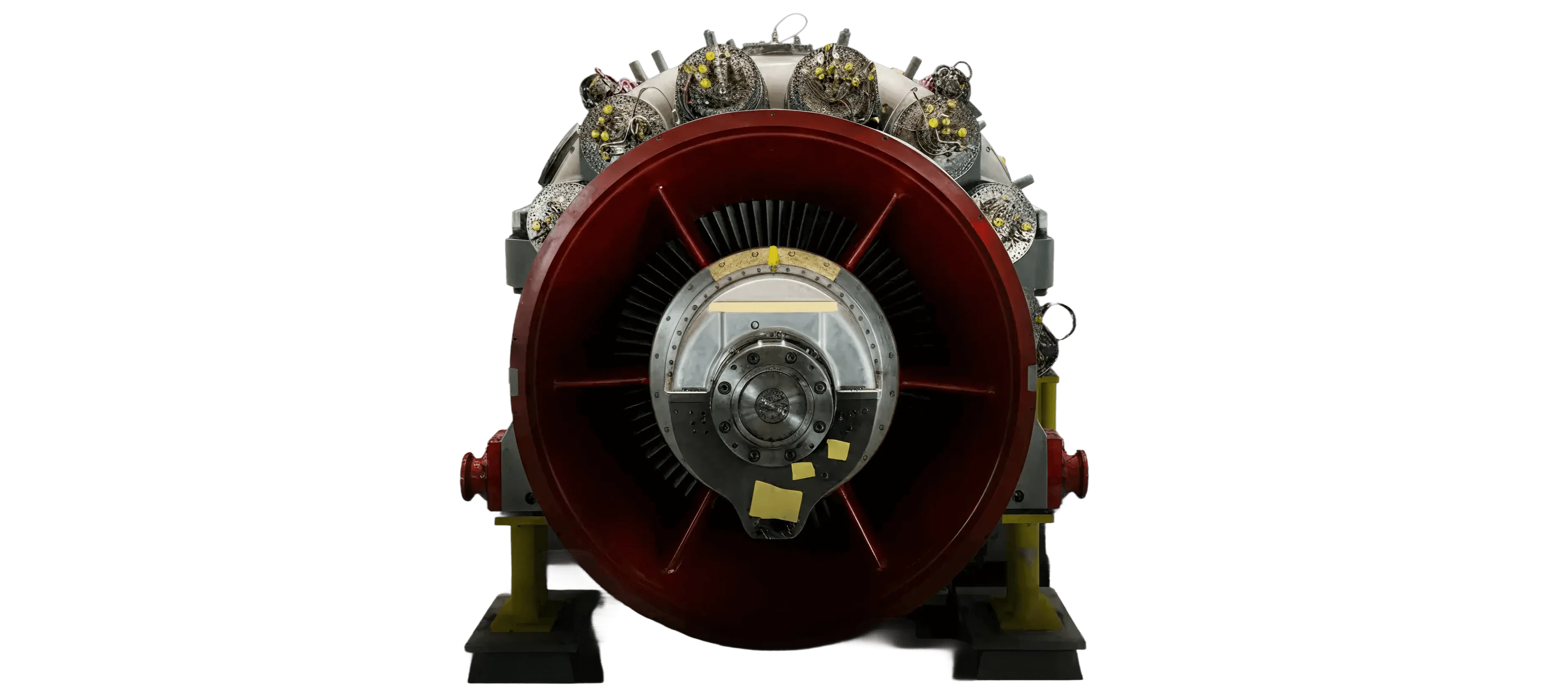 Gas turbine front view